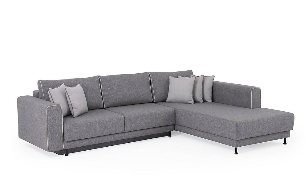 Seramoni Köşe Takımı - Antrasit Köşe Koltuk