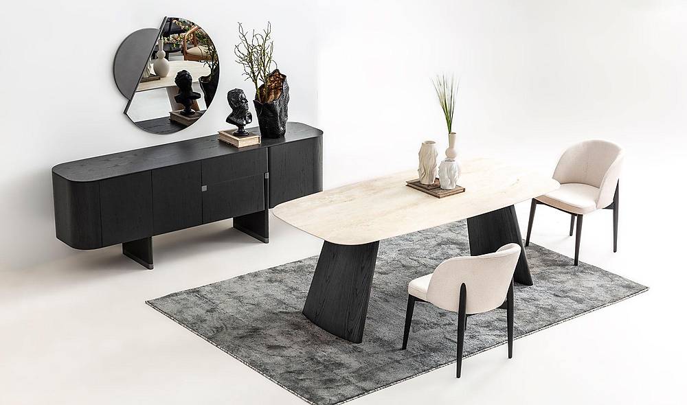 Penora Yemek Odası - Antrasit Yemek Odası