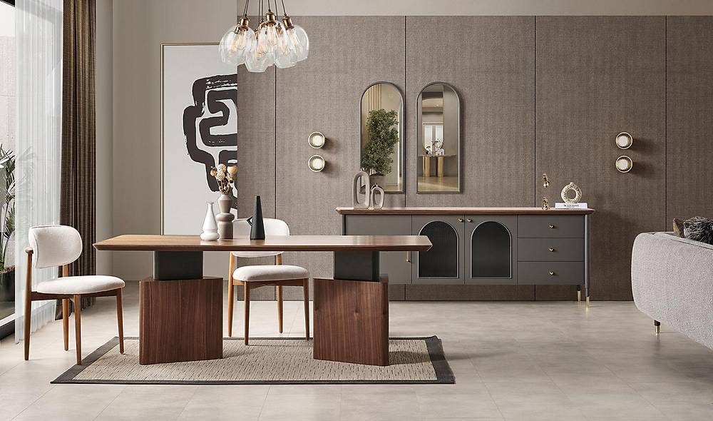 Farist Yemek Odası - Antrasit Yemek Odası