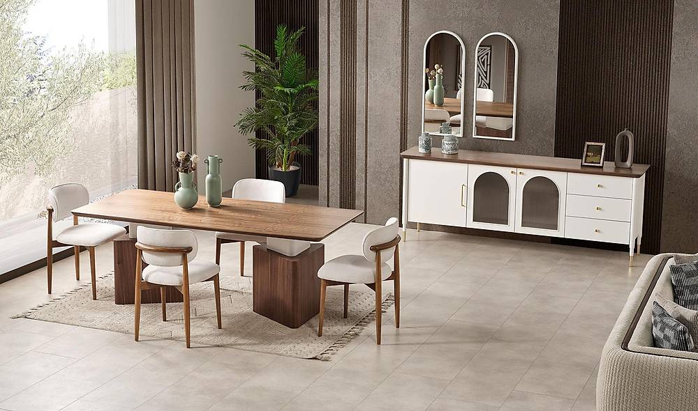 Farist Yemek Odası - Ekru Yemek Odası