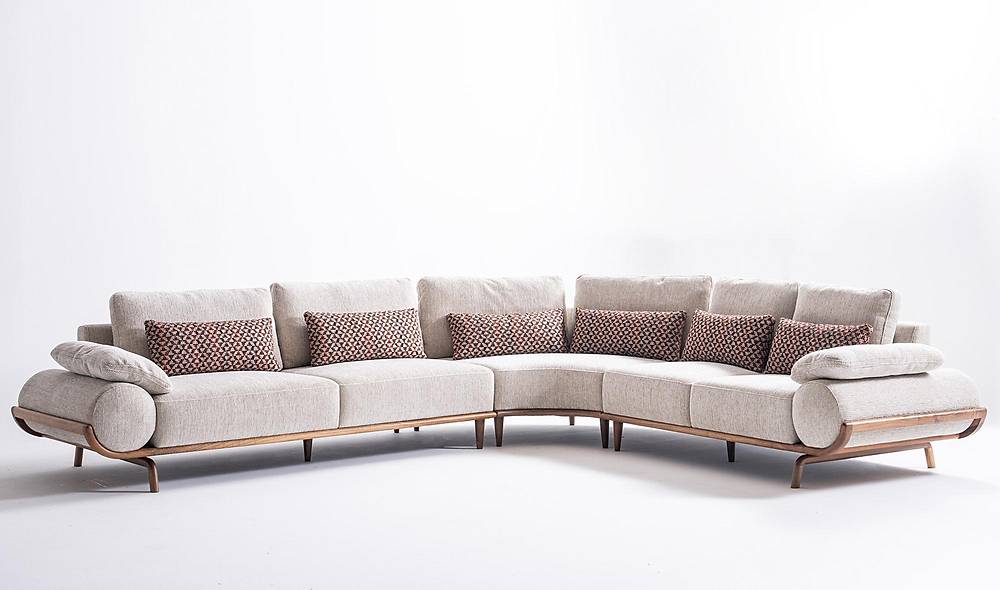 Almeda Köşe Takımı - Bordo Köşe Koltuk