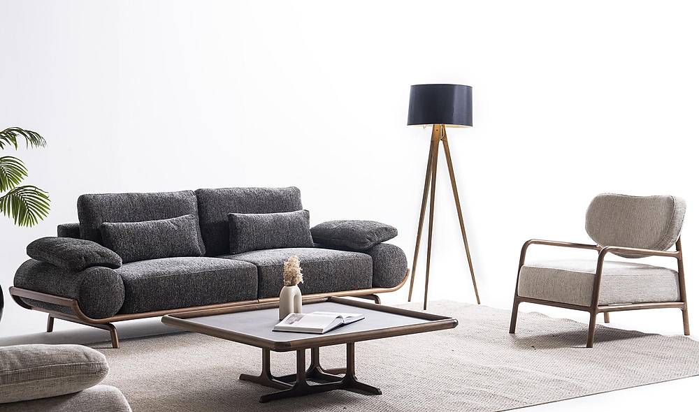 Almeda Koltuk Takımı - Gri Koltuk Takımı