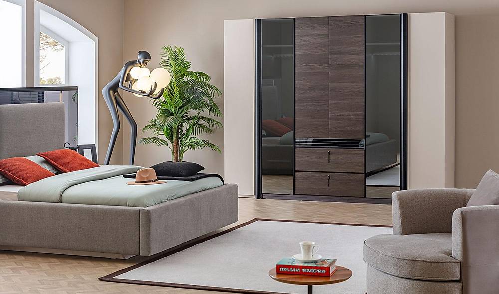 Rolete Bazalı Yatak Odası Yatak Odası