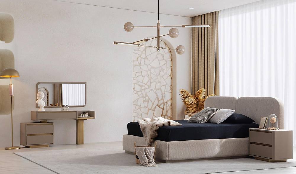 Eftal Bazalı Yatak Odası Yatak Odası