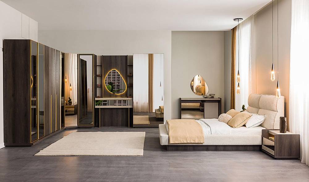 Zenit Yatak Odası - Köşe Dolaplı Giyinme Odası