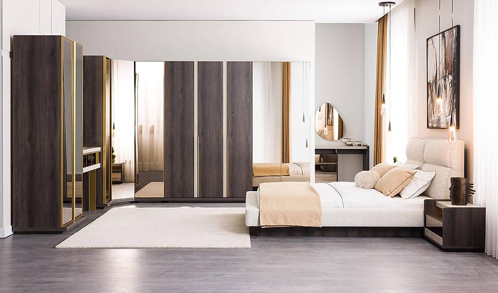 Zenit Yatak Odası - Köşe Dolaplı Giyinme Odası