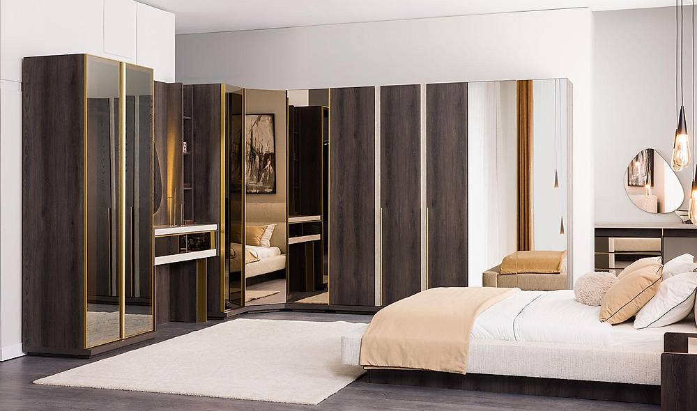 Zenit Yatak Odası - Köşe Dolaplı Giyinme Odası