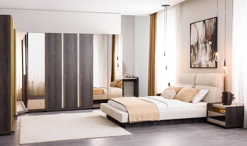 Zenit Yatak Odası - Köşe Dolaplı Giyinme Odası