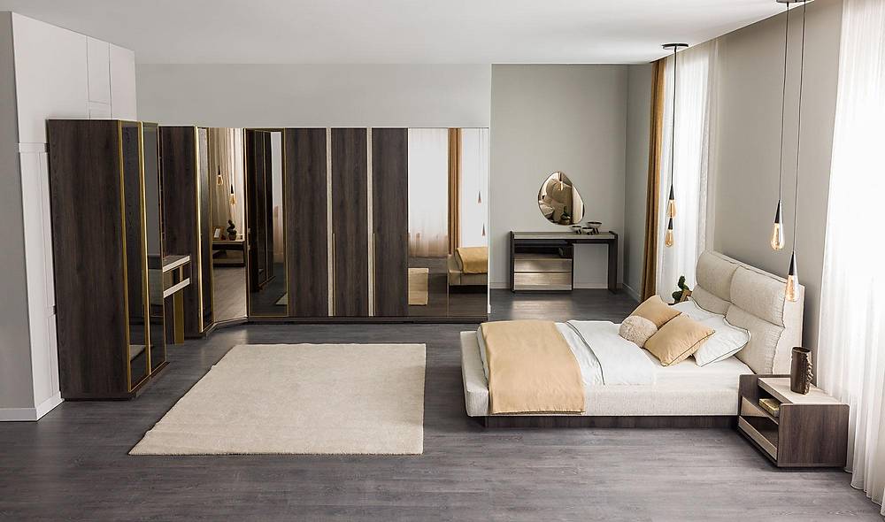 Zenit Yatak Odası - Köşe Dolaplı Giyinme Odası