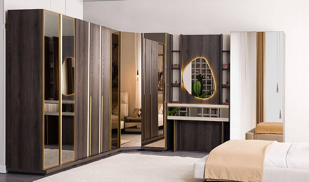 Zenit Köşe Gardrop Giyinme Odası