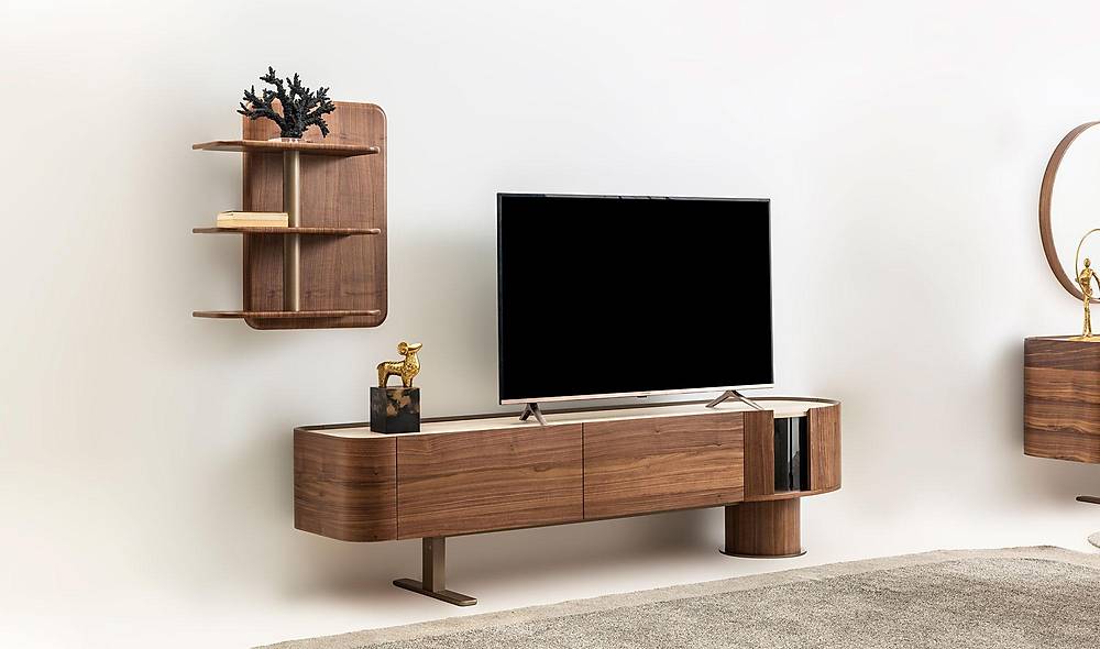 Messina Tv Ünitesi - Ceviz TV Ünitesi