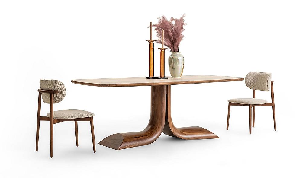 Messina Yemek Masası Takımı - Ceviz Yemek Masası Takımı