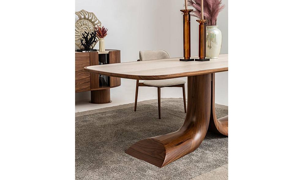 Messina Yemek Masası Takımı - Ceviz Yemek Masası Takımı