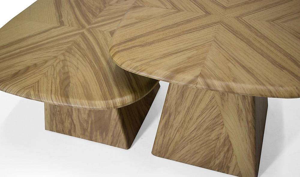 Bamia Orta Sehpa Seti - Meşe Sehpa ve Aksesuar