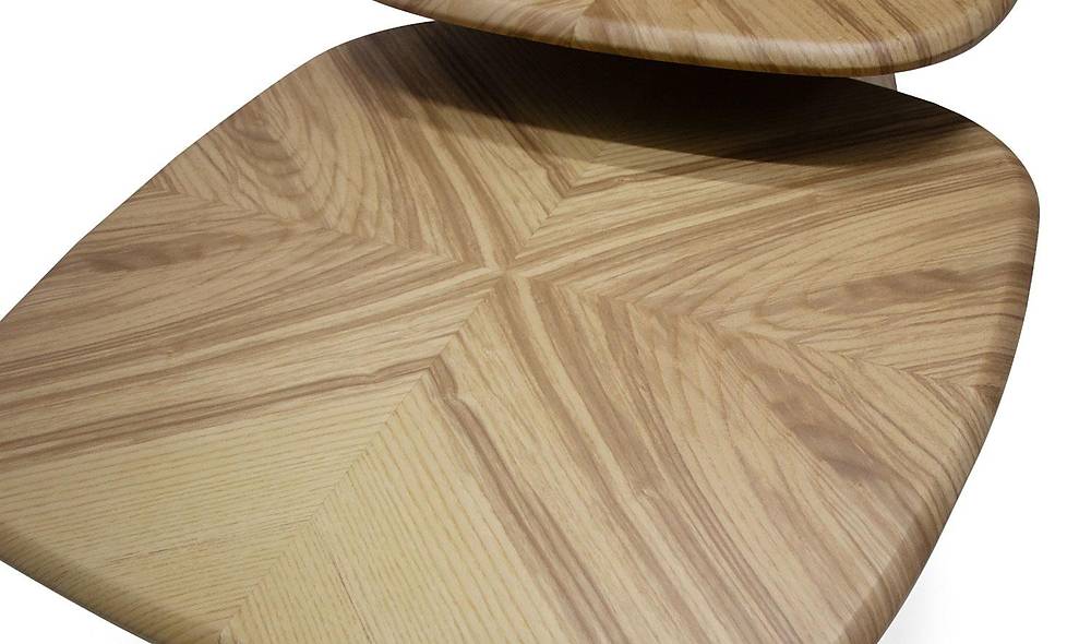 Bamia Orta Sehpa Seti - Meşe Sehpa ve Aksesuar