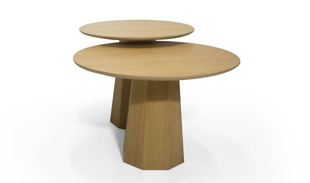 Argeş Orta Sehpa Seti - Meşe Sehpa ve Aksesuar