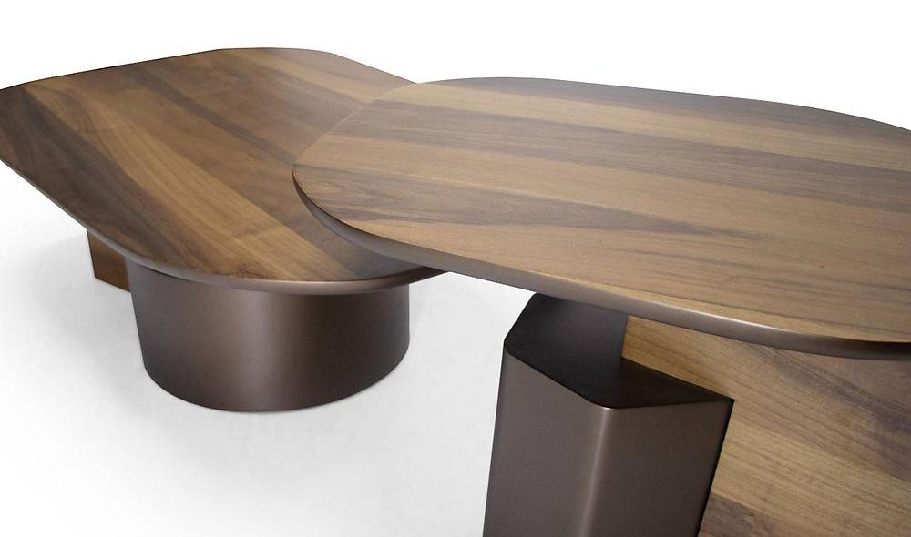 Carpet Orta Sehpa Seti - Ceviz Sehpa ve Aksesuar