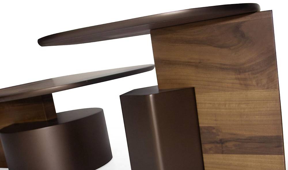 Carpet Orta Sehpa Seti - Ceviz Sehpa ve Aksesuar