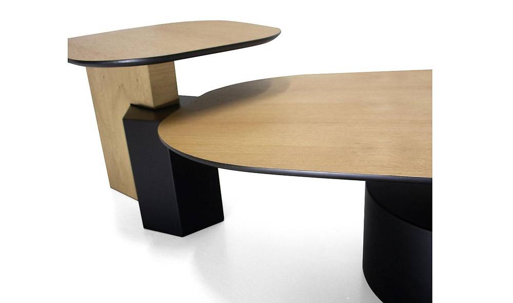 Carpet Orta Sehpa Seti - Meşe Sehpa ve Aksesuar