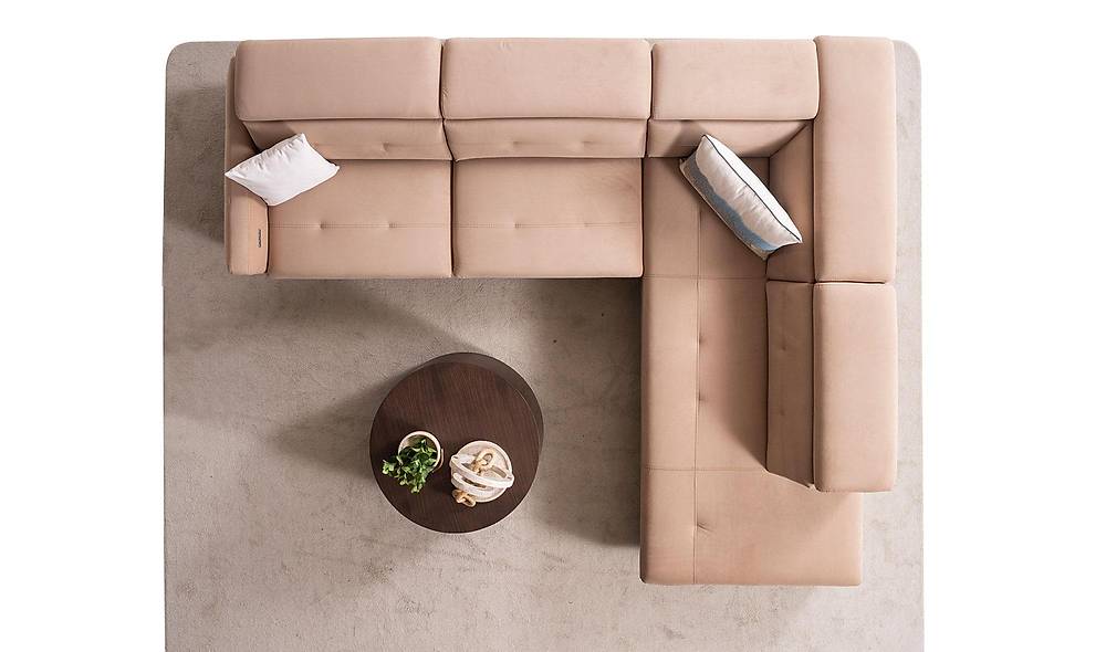 Alissa Motorlu Köşe Takımı - Kahve Köşe Koltuk