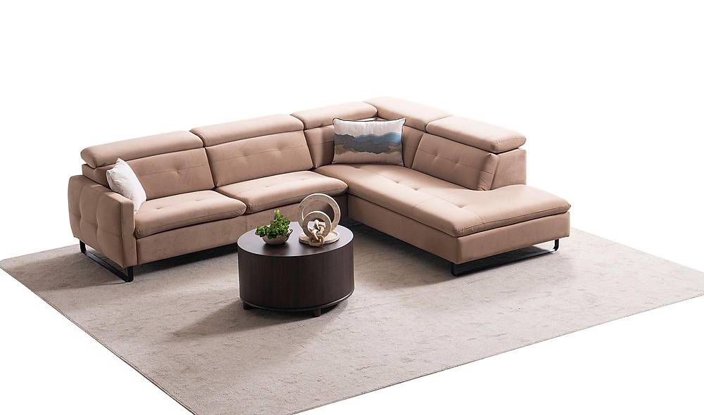 Alissa Motorlu Köşe Takımı - Kahve Köşe Koltuk