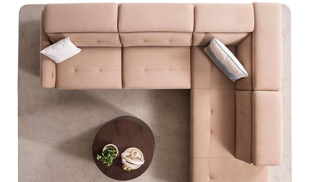 Alissa Motorlu Köşe Takımı - Kahve Köşe Koltuk