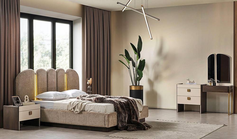 Opera Bazalı Yatak Odası Yatak Odası