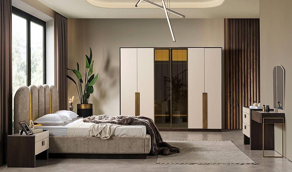 Opera Bazalı Yatak Odası Yatak Odası