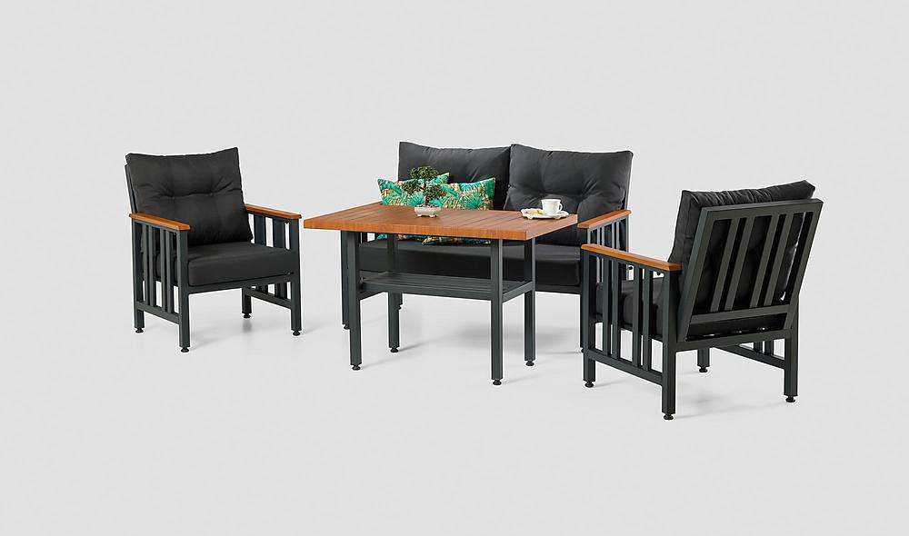 Alexis Bahçe Koltuk Takımı - Antrasit Bahçe Oturma Grubu