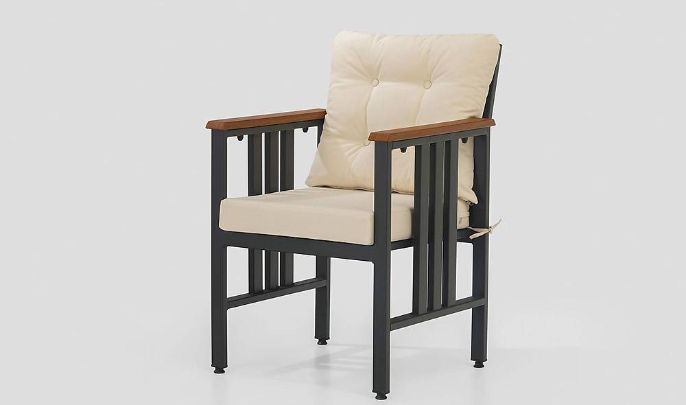 Alexis Balkon - Bahçe Çay Seti - Krem Bahçe Masa Takımı