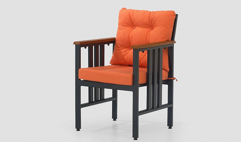 Alexis Balkon - Bahçe Çay Seti - Turuncu Bahçe Masa Takımı