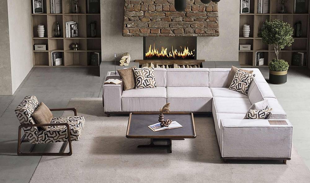 Partenon Köşe Takımı - Medium Köşe Koltuk