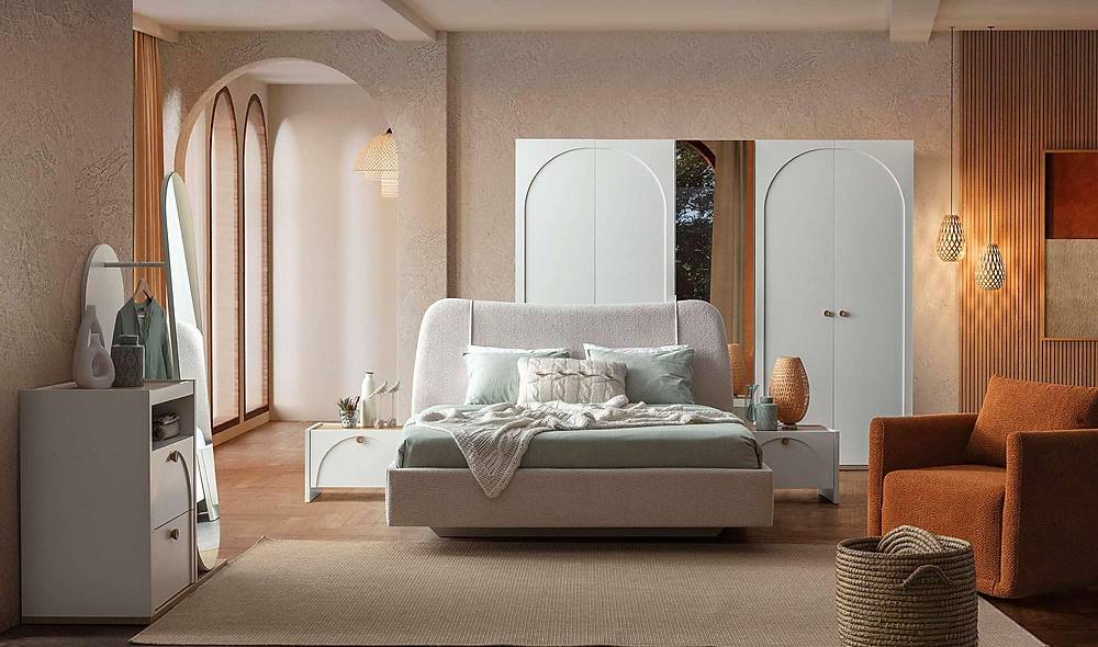 Lenora Yatak Odası - Beyaz Yatak Odası