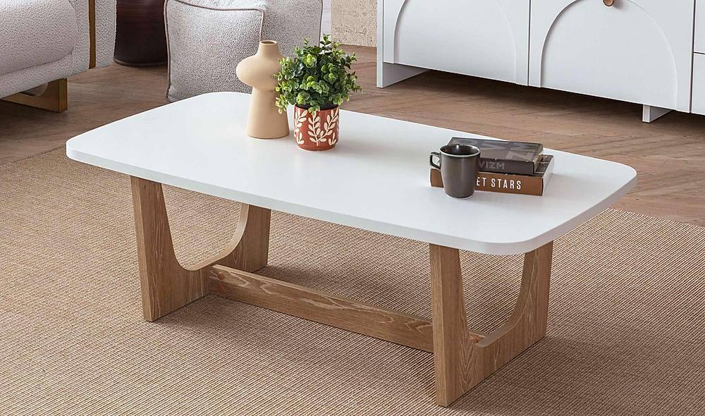 Lenora Orta Sehpa - Beyaz Sehpa ve Aksesuar