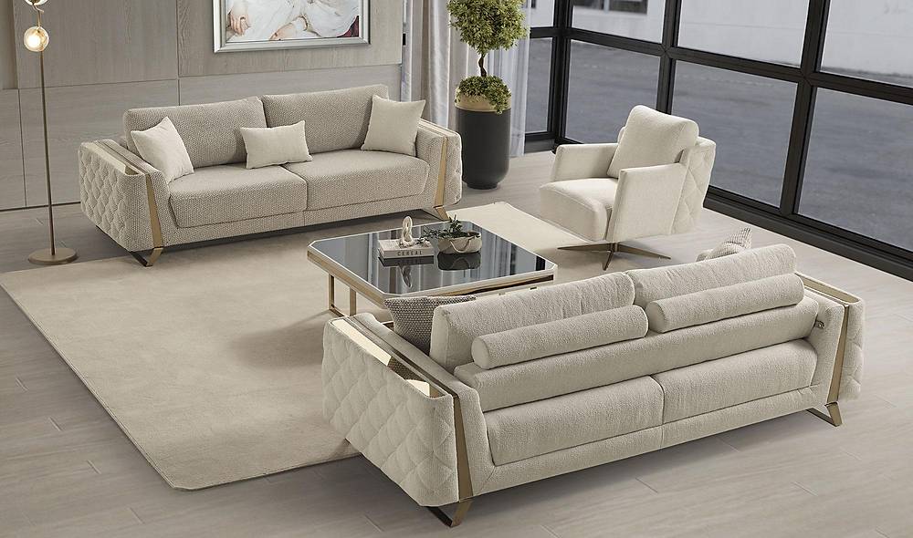 Armoda Koltuk Takımı - Krem Koltuk Takımı