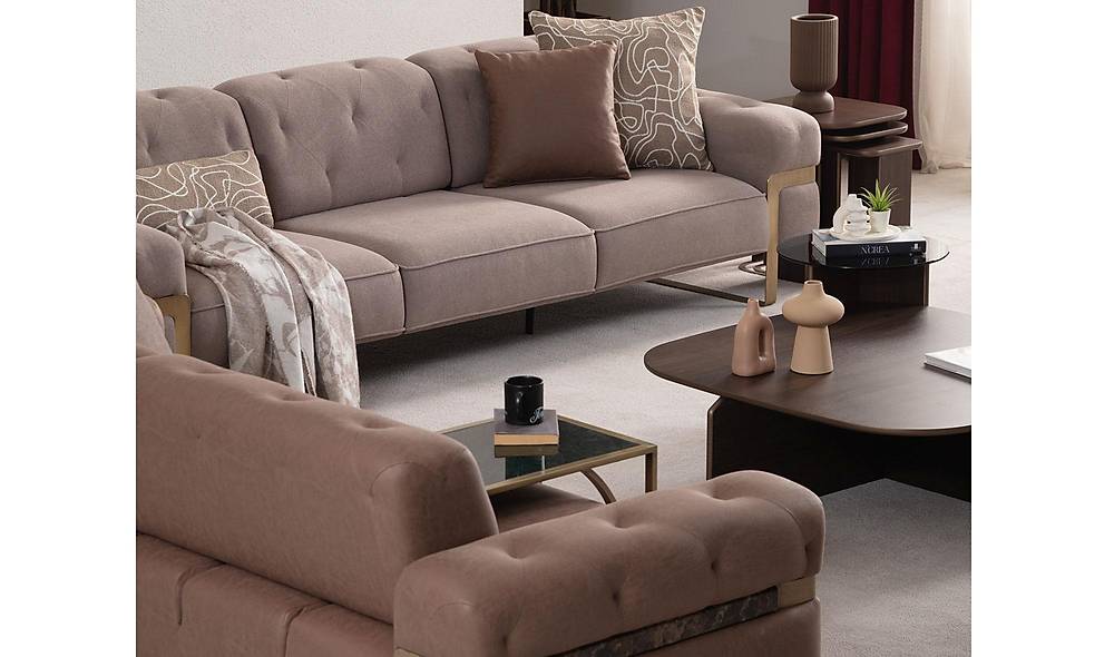 Almoda Koltuk Takımı - Kahve Koltuk Takımı