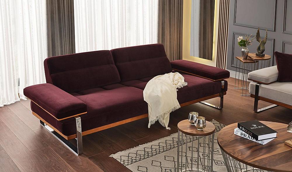 Aydam Koltuk Takımı - Bordo Koltuk Takımı