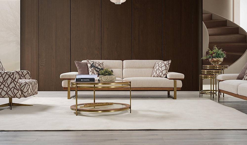 Aydam Koltuk Takımı - Bej Koltuk Takımı