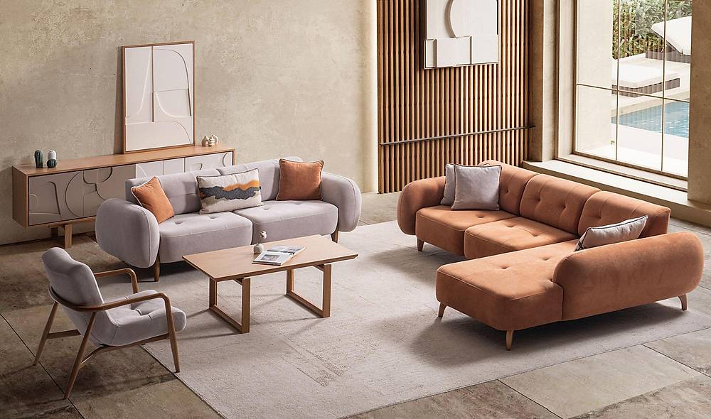 Olbia Koltuk Takımı - Köşeli