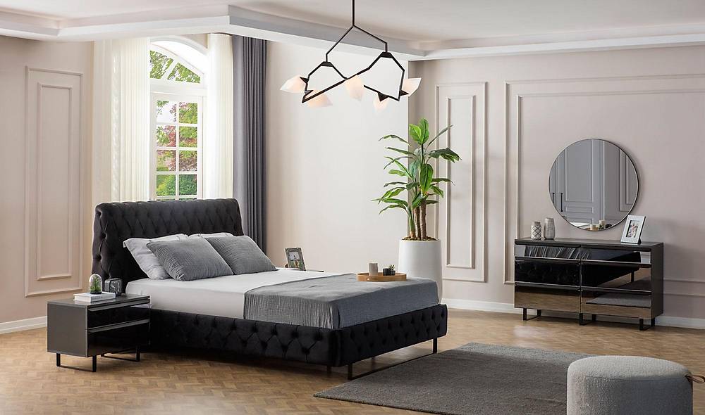 Palace Bazalı Yatak Odası - 6 Kapılı Yatak Odası