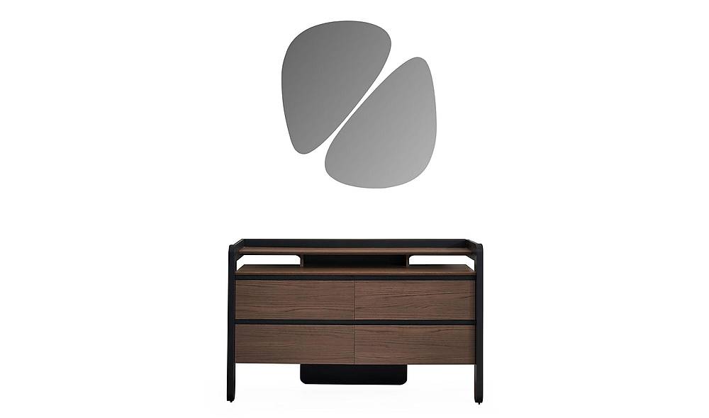 Bologna Bazalı Yatak Odası - Ceviz Yatak Odası