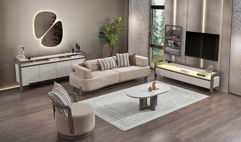 Bologna Yemek Odası - Krem Yemek Odası