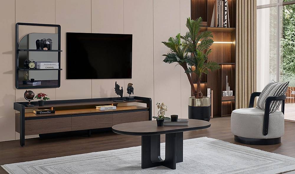 Bologna Tv Ünitesi - Ceviz TV Ünitesi