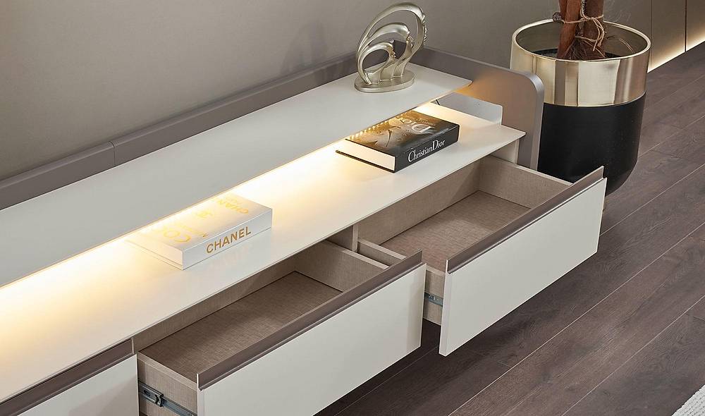 Bologna Tv Ünitesi - Krem TV Ünitesi