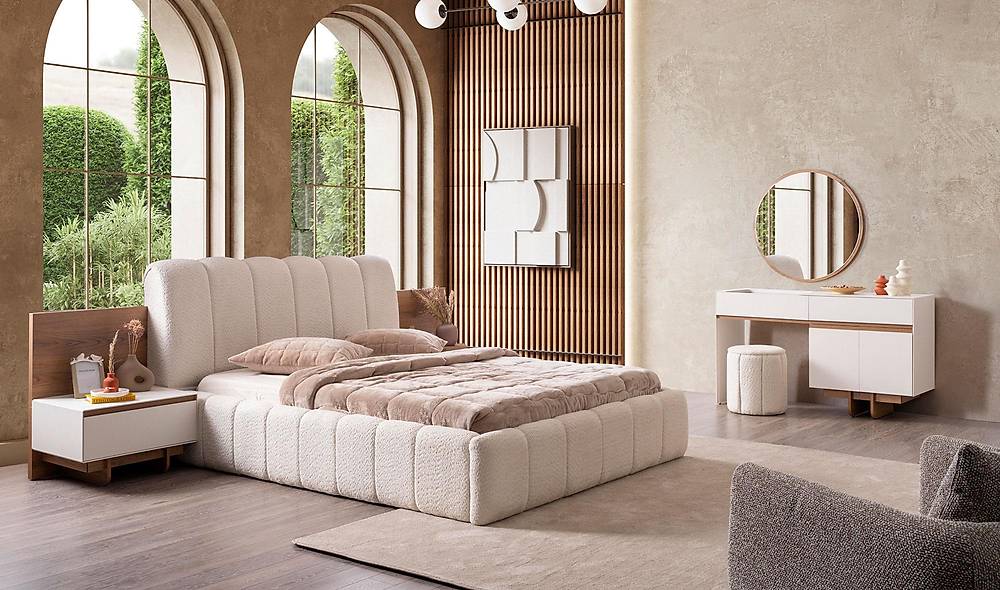 Vesta Yatak Odası - Köşe Dolaplı Köşe Dolap