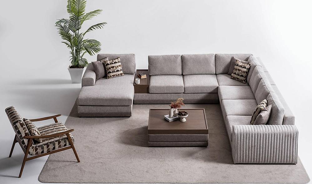 Jolly Köşe Takımı - Vizon Köşe Koltuk