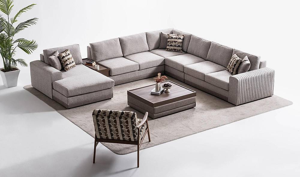 Jolly Köşe Takımı - Vizon Köşe Koltuk