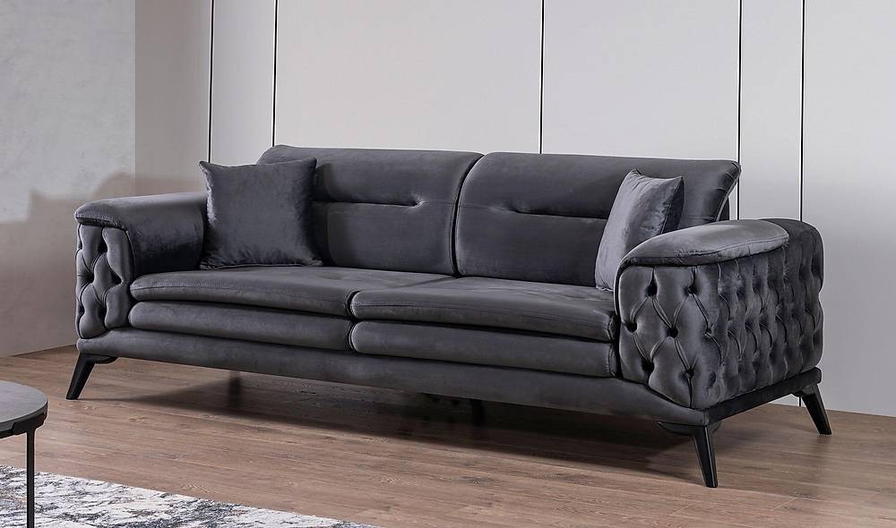 Vitalis Koltuk Takımı - Antrasit Koltuk Takımı