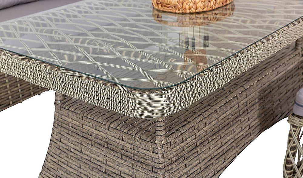 Seremoni Bahçe Masa Takımı - Açık Gri Bahçe Mobilyası