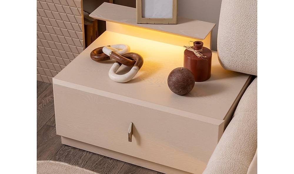 Atelier Karyola ve Başlık Yatak Baza Başlık